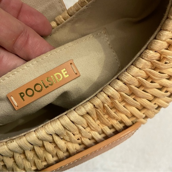 ANTHROPOLOGIE Poolside Croissant Satchel In Brown - Picture 12 of 16